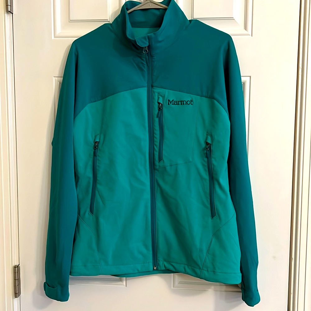 Marmot Jacket. Women’s Large. Green with blue tint.